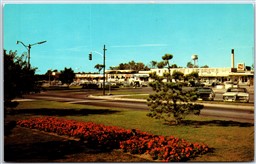 Postcard Ajax Ontario c1960s Shopping Plaza Harwood Avenue Old Cars Water Tower