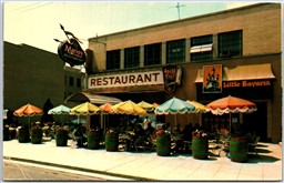 Postcard Ontario Mario's of Windsor Restaurant and Little Bavaria Ouellette Ave.