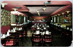 Postcard London Ontario c1960s Campbells Restaurant Dining Room View
