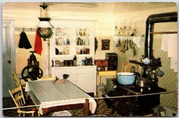 Postcard Kitchener Ontario c1965 Kitchen at Woodside William Lyon McKenzie King