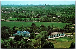 Postcard Thornhill Ontario Shouldice Hospital Aerial View Toronto in Distance