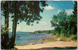 Postcard Greetings from Kapuskasing Ontario c1960s Beach Cochrane District