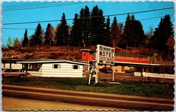 Postcard Kenora Ontario Beckett's Motel Highway 17 Alex, Alice & Richard Beckett
