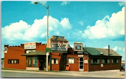 Postcard London Ontario c1960s Knotty Pine Inn Restaurant Chicken & Steak 