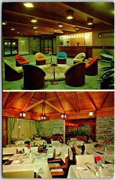 Postcard Toronto Ontario c1960s Valhalla Inn Hotel Highway 27 Dual View MCM