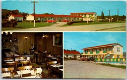 Postcard Tobermory Ontario Hi-Way Motel & Coach House Dining Room Multi Views