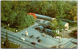 Postcard Renfrew Ontario Campbells Sunset Motel & Restaurant Shell Gas Station 