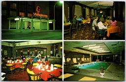 Postcard Kitchener Ontario Valhalla Inn Multi Views Pool Dining Room MCM