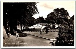 Postcard RPPC Barrowford Park Lancashire England Bowling Green