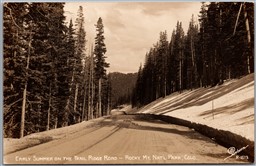 Postcard RPPC 1940s Rocky Mt. Nat'l Park Colorado Trail Ridge Road Sanborn R1513