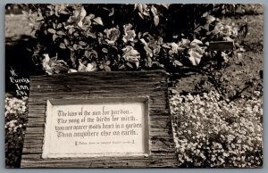 Postcard RPPC c1930s Eureka CA Eureka Inn Poem by Dorothy Frances Gurney