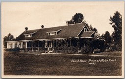 Postcard RPPC Pekisko Alberta Prince of Wales Ranch House by McDermid Drug co.