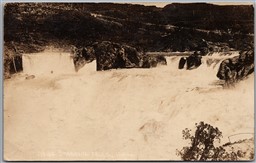 Postcard Twin Falls Idaho c1938 Shoshone Falls from Smiths Ferry CDS Cancel