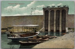 Postcard Nampa Idaho 1913 Headgate Reservoir Dam Boats Canyon County by J. Forch