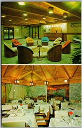 Postcard Toronto Ontario Valhalla Inn Hwy 427 Burnhamthorpe Interior Dual View