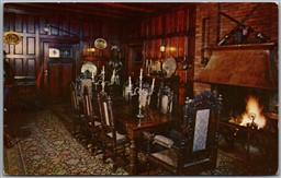 Postcard Victoria British Columbia Baronial Hall Olde English Inn Interior View