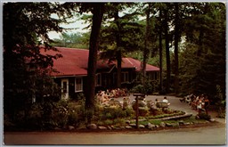 Postcard Muskoka Lake Ontario Muskoka Beach Inn Front Terrace Main Lodge