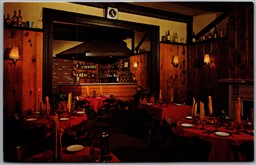Postcard Brockville Ontario Towne Haus Restaurant Steak & Seafood Interior View