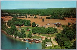 Postcard Manitoulin Island Ontario Bruce Resort Lake Kagawong Aerial View