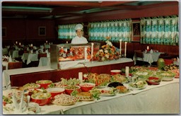 Postcard Windsor Ontario c1960s New Metropole Supper Club Fabulous Smorgasbord