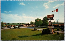 Postcard Kitchener Ontario c1960s El Rancho Motel Victoria St. Waterloo *as is*