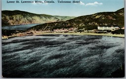 Postcard Tadoussac Quebec c1920s Lower St. Lawrence River Hotel Côte-Nord