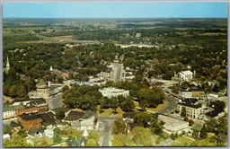 Postcard Goderich Ontario c1963 Aerial View The Square Court House Huron County