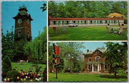 Postcard Port Hope ONT c1988 Greenwood Tower Motels and Lodge Tower Multi View