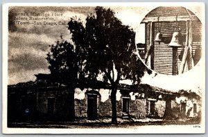 RPPC 1910s San Diego California Ramonas Marriage Place Estudillo House Old Town