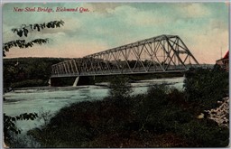 Postcard Richmond Quebec New Steel Bridge Saint Francis River by M. J. Palmer