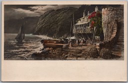 Postcard Devon Clovelly Beach England c1910s by C. Russell Artistic View