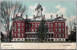 Postcard Bloomington Illinois c1908 Normal University McLean County *as is*