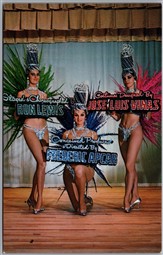 Postcard Crystal Bay Nevada Vive Les Girls at Nevada Lodge Washoe County