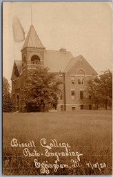 Postcard RPPC c1920 Effingham Illinois Bissell College of Photo Engraving