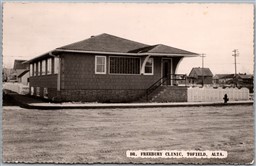 Postcard RPPC Tofield Alberta Dr. Freebury Clinic Beaver County