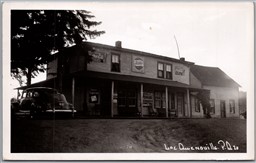 Postcard RPPC 1951 Lac Quenouille Quebec General Store Pepsi and Coca Cola Signs