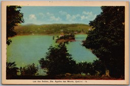 Postcard Ste. Agathe des Monts Quebec Lac des Sables Scenic View
