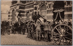 Postcard Brussels Belgium WW1 Removal of Miss Edith Cavell's Body Tir National