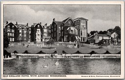 Postcard Cumbria Windermere England Old England Hotel with Annexes