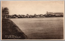 Postcard Ste. Agathe des Monts Quebec Bird's Eye View