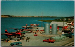 Postcard Yellowknife Northwest Territories Charter Air Base Airlines Float Plane