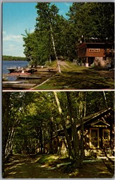 Postcard Rhinelander Wisconsin c1960s Ron and Carol Brekke's Fireside Resort