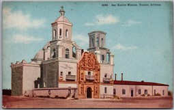 Postcard Tucson Arizona c1910s San Xavier Mission Pima County