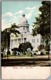 Postcard Fresno California City Hall *as is*