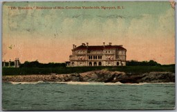 Postcard Newport RI c1912 The Breakers Residence of Mrs. Cornelius Vanderbilt