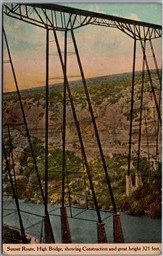 Postcard Texas c1910s Sunset Route High Bridge showing Construction 321 Feet