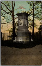 Postcard Frankfort Kentucky c1910s Daniel Boone Monument Franklin County