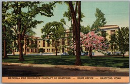 Postcard Hartford Connecticut National Fire Insurance Company Home Office