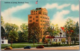 Postcard Hartford Connecticut Institue of Living