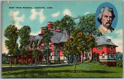 Postcard Hartford Connecticut Mark Twain Memorial